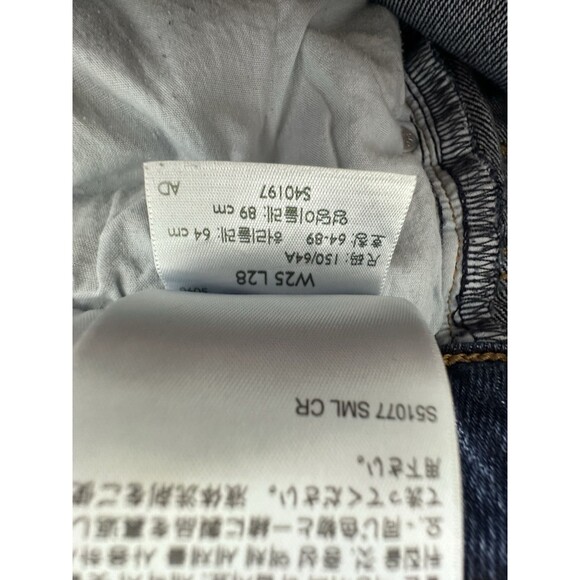 Levis Wedgie Jeans Size 25 High Rise Straight Medium Blue Denim Button Fly - Picture 8 of 16